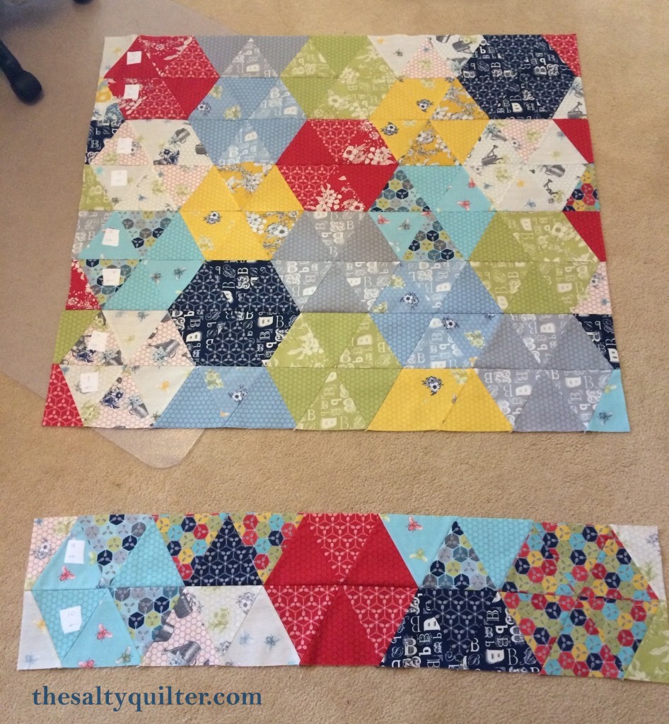 The Salty Quilter - Bee's Knees - quilt sections