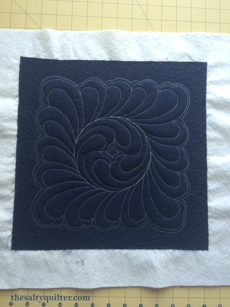 The Salty Quilter - Hanawa - stylised fern