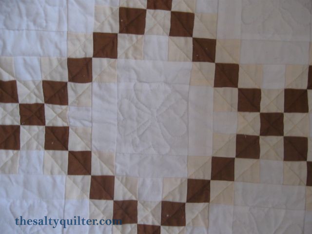 The Salty Quilter - Organic Double Irish Chain - Block quilting