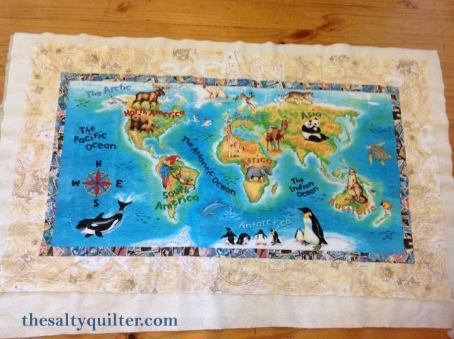 The Salty Quilter - Jack's World - before binding