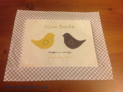 The Salty Quilter - Love Birds - Label