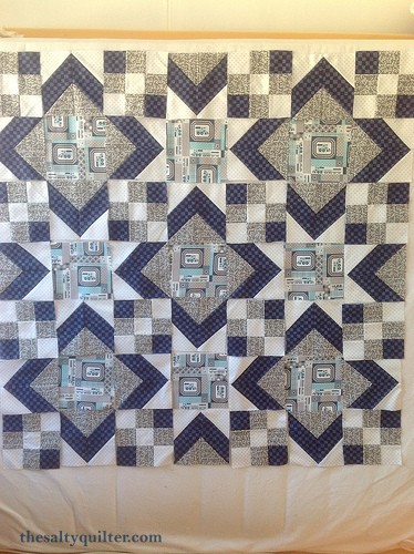 The Salty Quilter - Mystery Train - block layout
