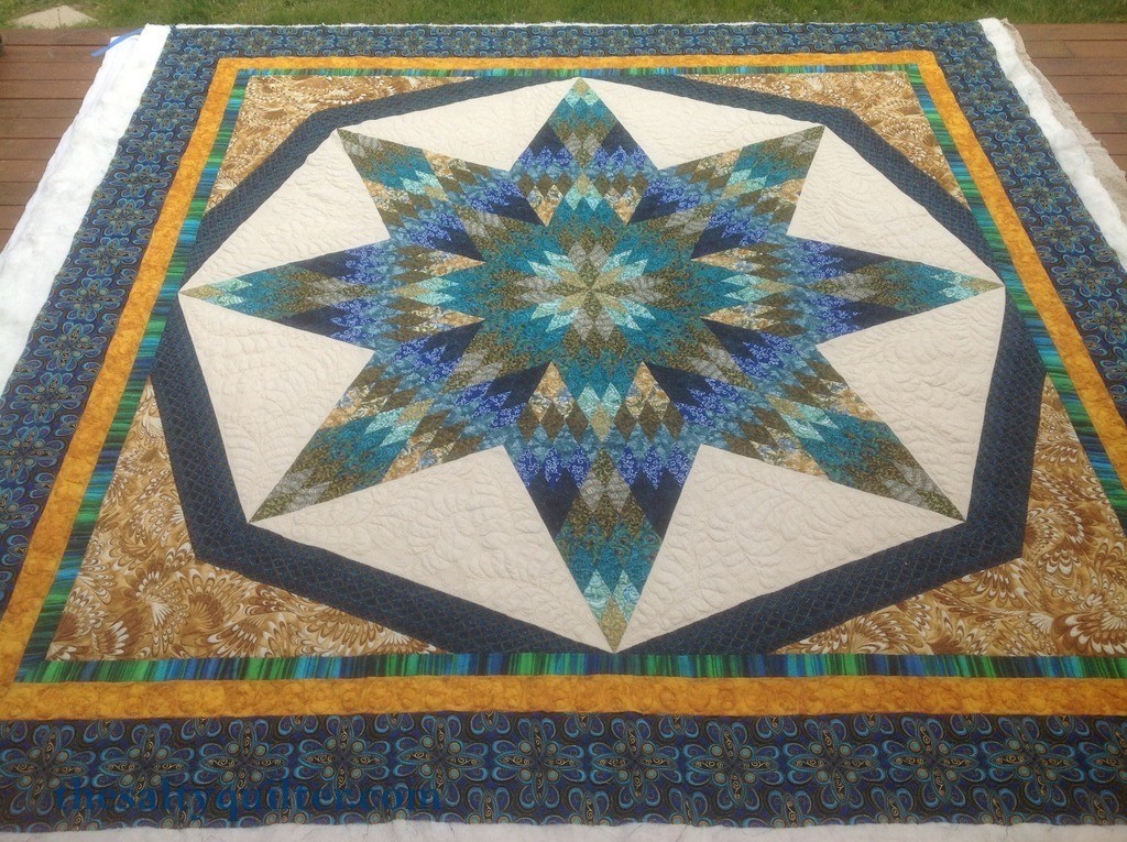 The Salty Quilter - Star of India - blocking