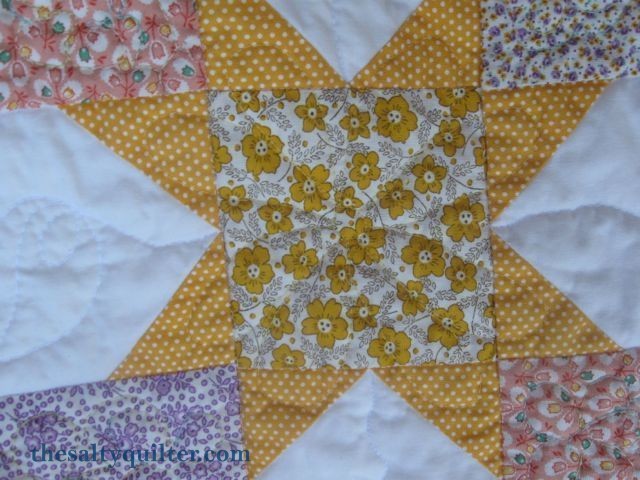 The Salty Quilter - Sunny Stars - Block quilting