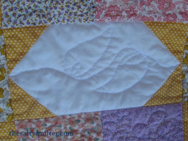The Salty Quilter - Sunny Stars - Sashing quilting