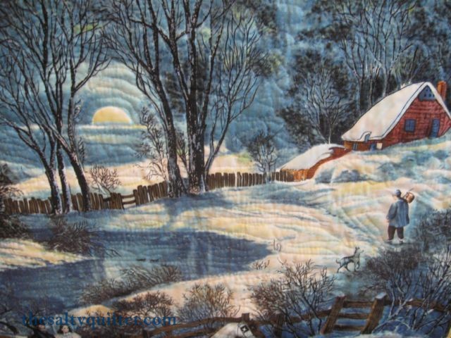 The Salty Quilter - Winter Wonderland Panel - Close up