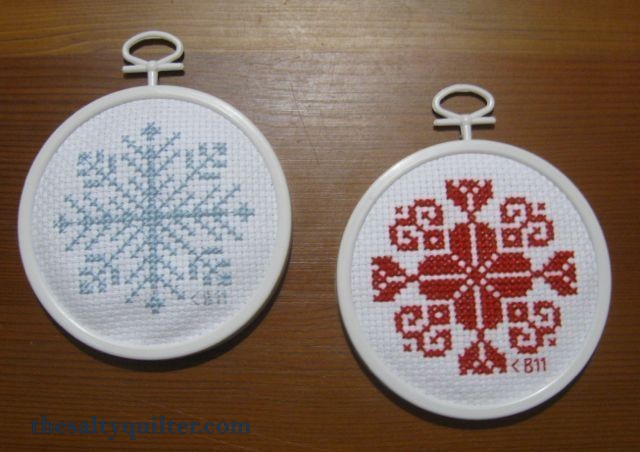 The Salty Quilter - Cross Stitch Ornaments
