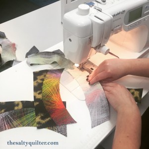 The Salty Quilter - Sydney NYE - Quick Curve Ruler - Sewing together the blocks