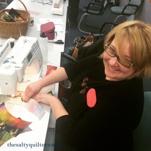 The Salty Quilter - Sydney NYE - Quick Curve Ruler - Having fun in class