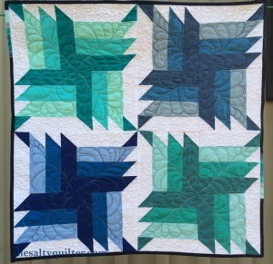 The Salty Quilter - Blue Steel - Finished