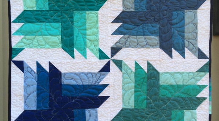 The Salty Quilter - Blue Steel - Finished