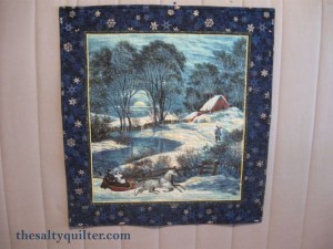 The Salty Quilter - Winter Wonderland Panel - Finished