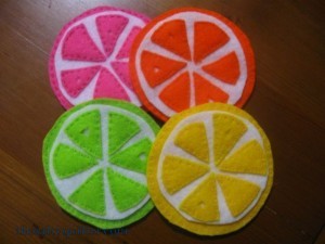 The Salty Quilter - Citrus Coasters
