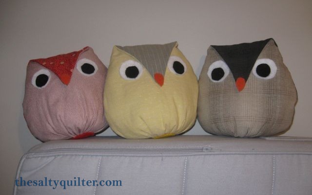 The Salty Quilter - Owl Softies - Big