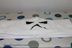 The Salty Quilter - Stormtrooper hooded towels