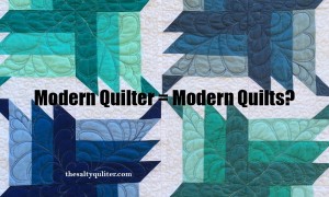 The Salty Quilter - Modern Quilter = Modern Quilts?