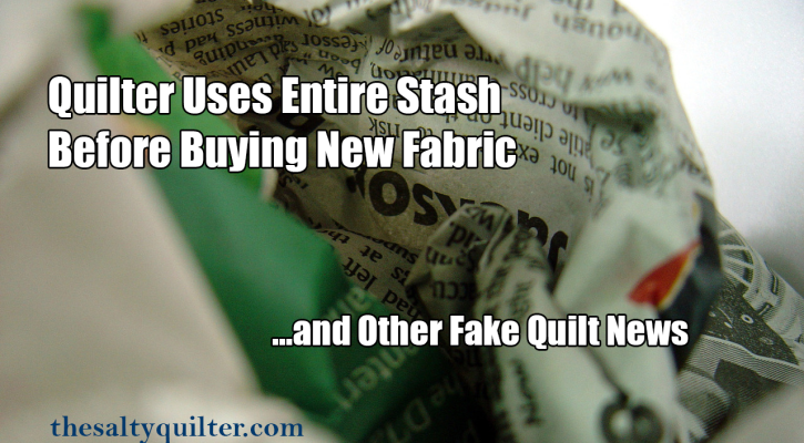 www.thesaltyquilter.com | Fake Quilt News